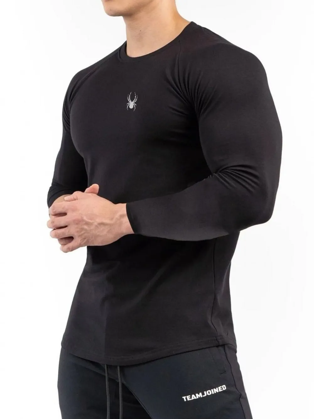 Men's Plus Size Round Neck Long Sleeve T-Shirt, image 3
