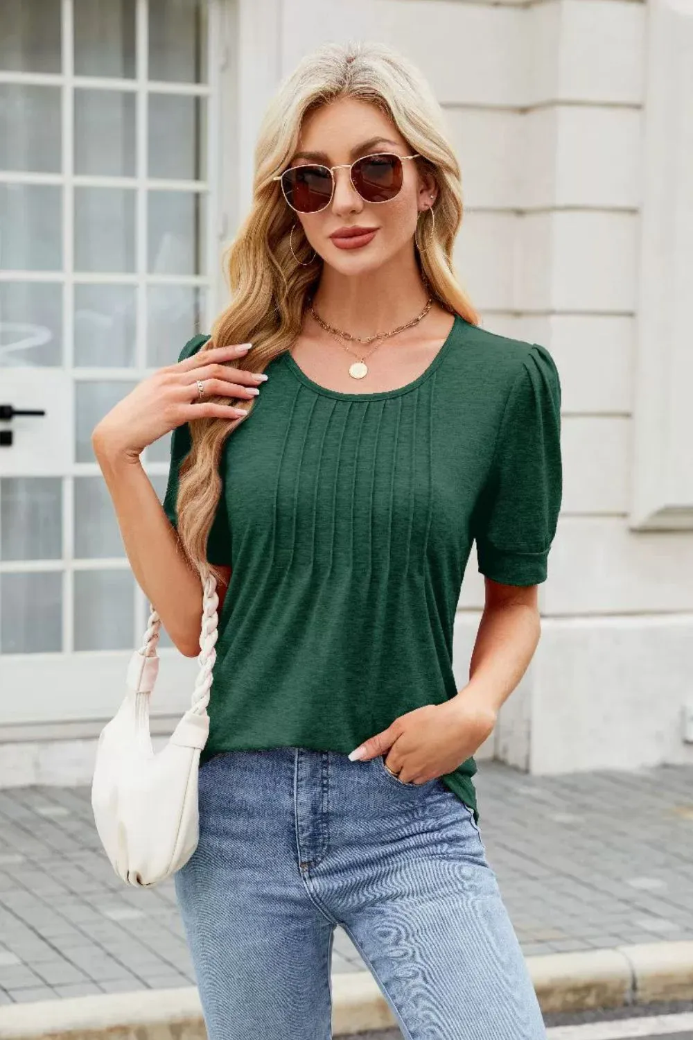 Round Neck Short Sleeve T-Shirt, image 2