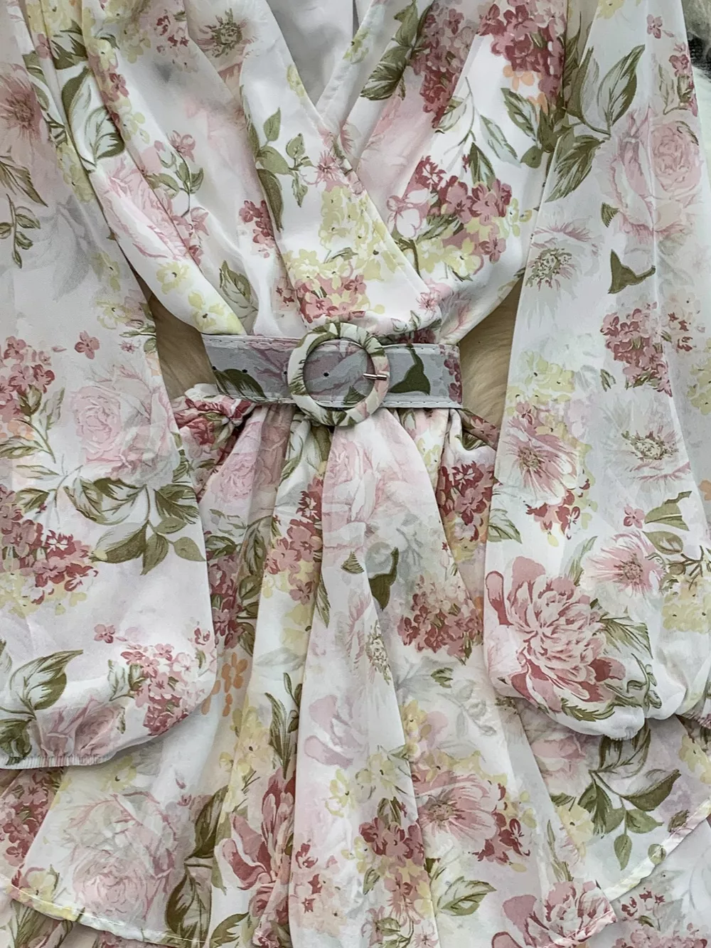 Floral Print Ruffle Hem Mini Dress, image 6