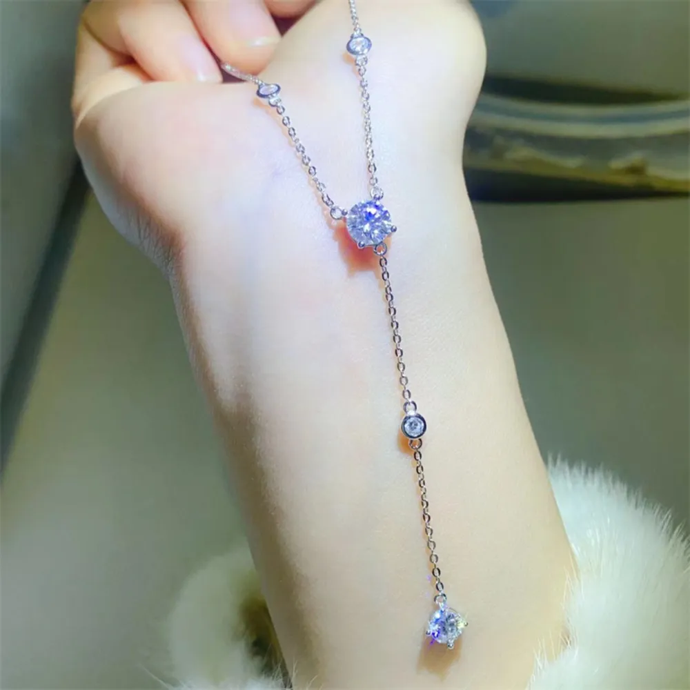 1.5 Carat Moissanite 925 Sterling Silver Necklace, image 3
