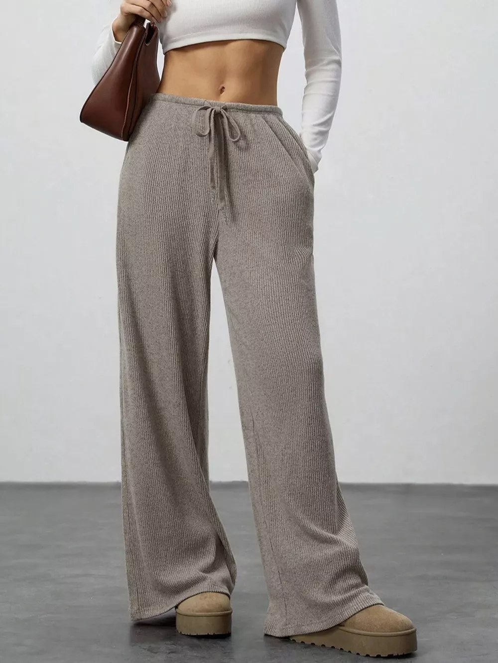 Relaxed Fit Drawstring Pants, image 8