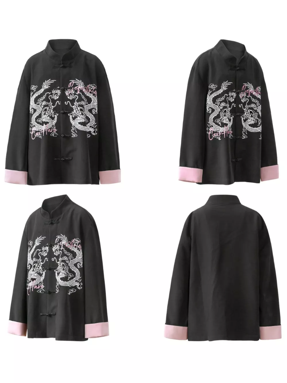 Men's Dragon Chinese Style Button Up Shirt, image 2