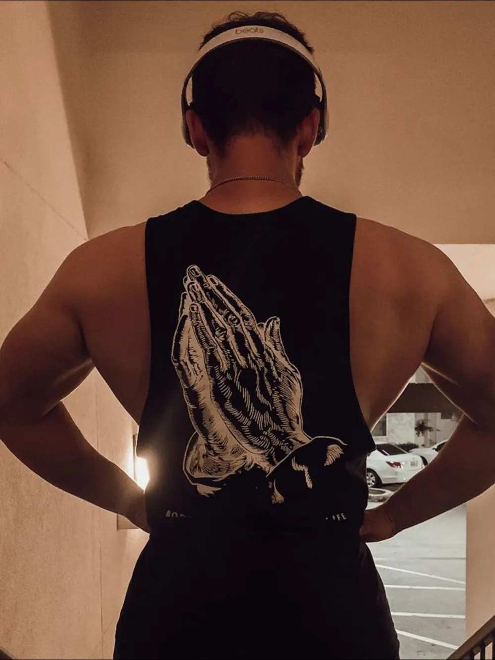 Men's Round Neck Graphic Tank, image 4