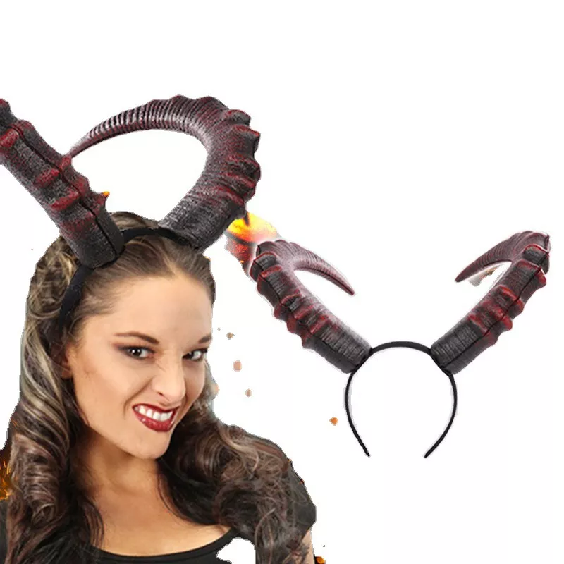Halloween Gothic Big Horn Headband, image 5
