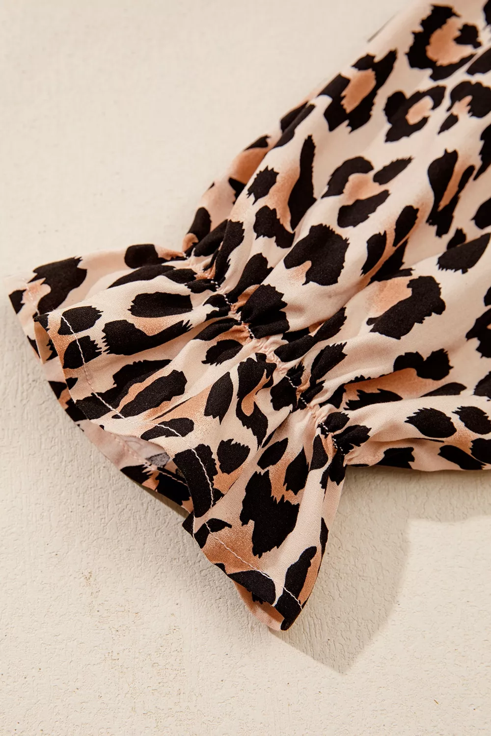 Leopard Print Tie-Neck Blouse, image 7