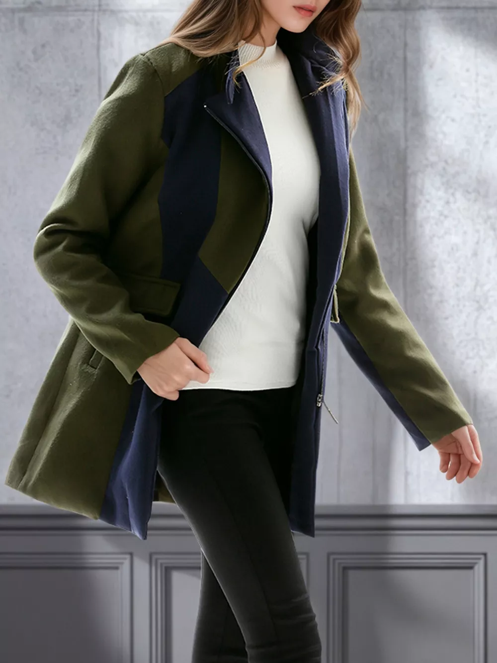 Color Block Zip Up Outerwear, image 3