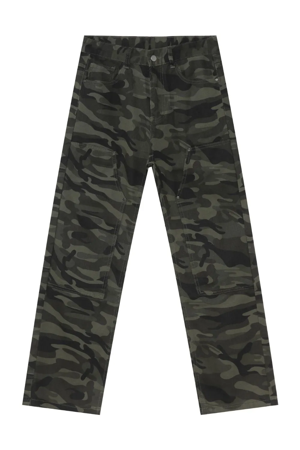 Men's Camouflage Straight Leg Cargo Jeans, image 5
