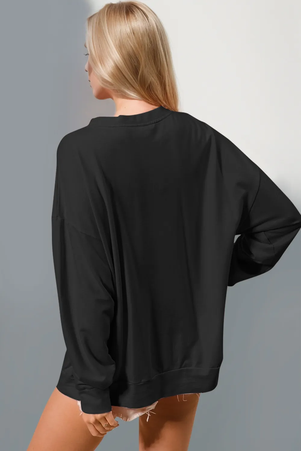 Sequin Nutcracker Round Neck Long Sleeve Sweatshirt, image 3