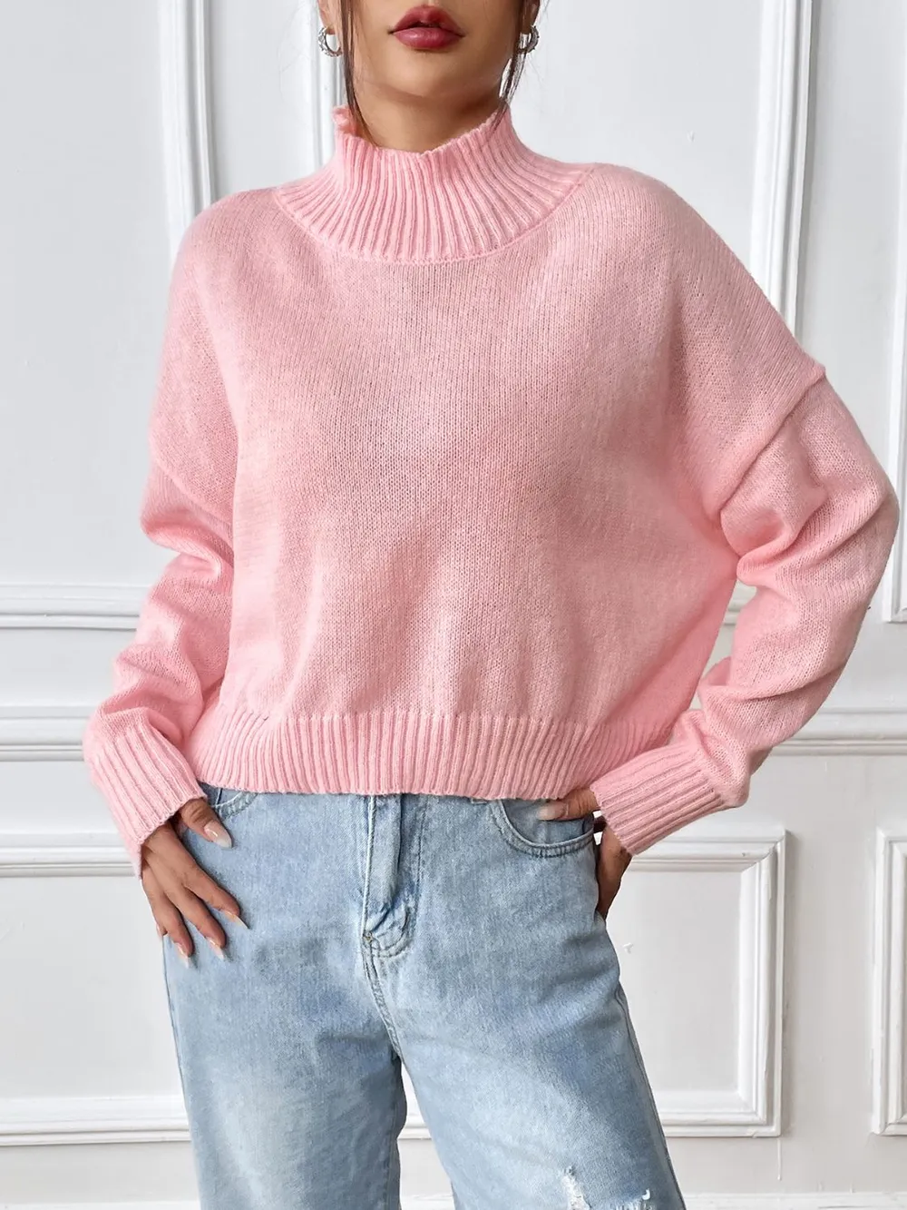Turtleneck Long Sleeve Sweater, image 5