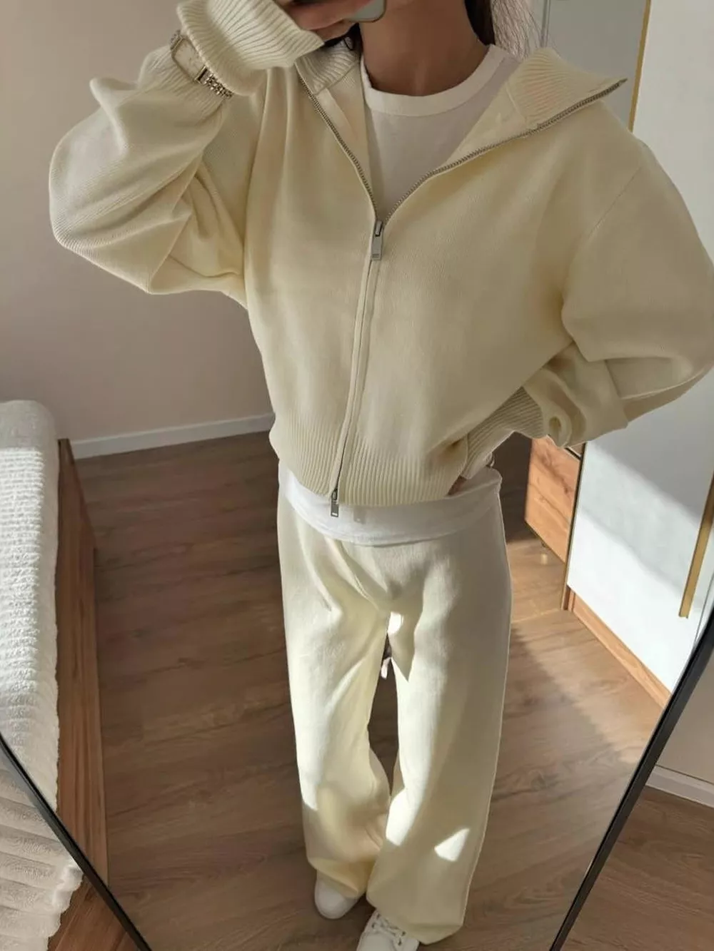 Zip-Up Hoodie and Pants Set, image 3