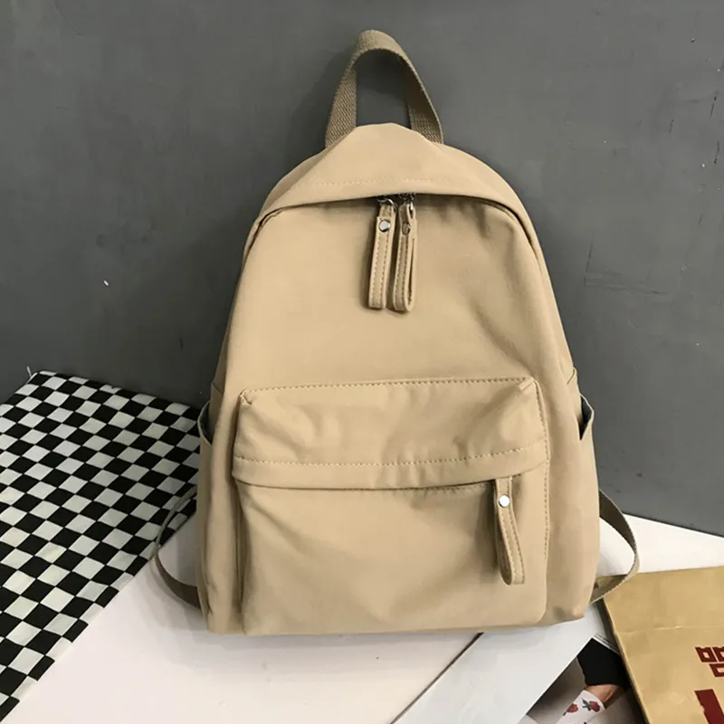 Zip Cotton Backpack Bag, image 3