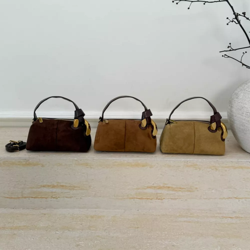 Suede Mini Crossbody Bag, image 2