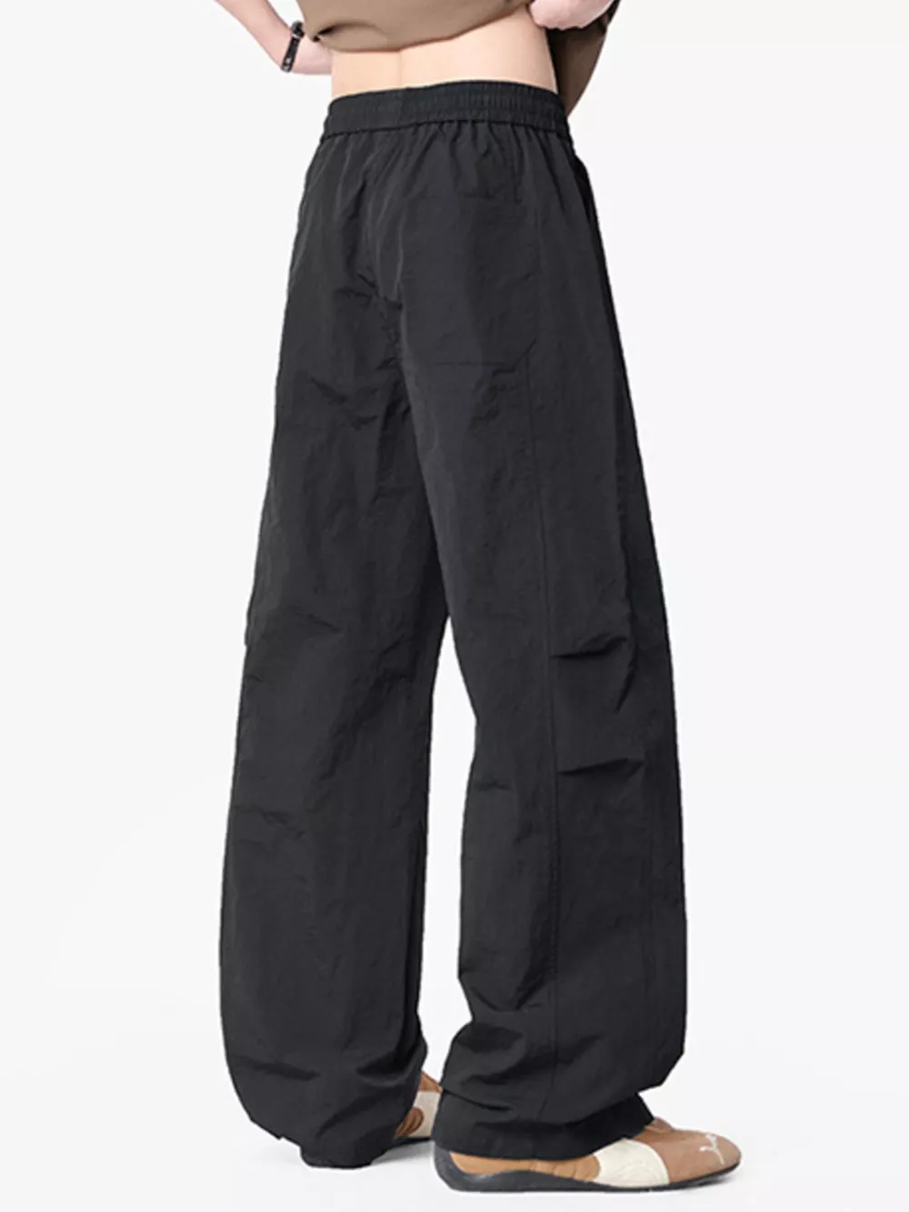 Men's Loose Fit Drawstring Wide Leg Pants, image 7