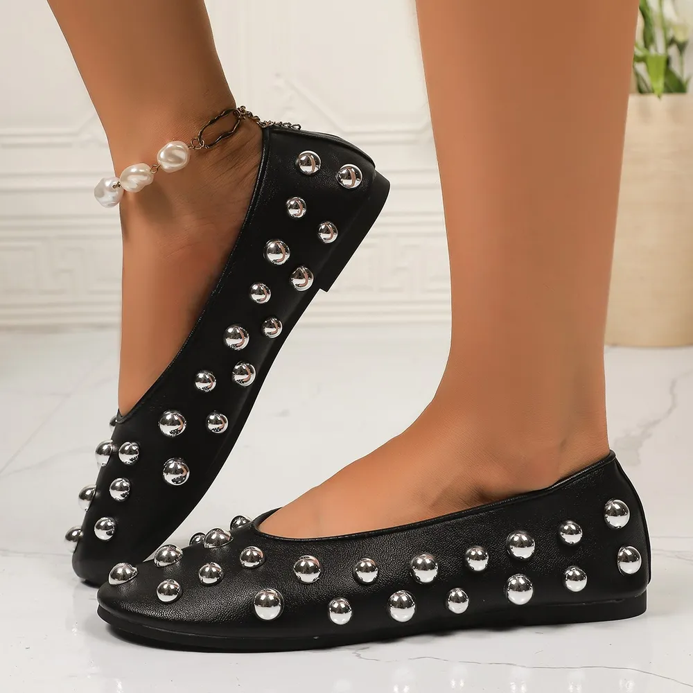 Studded Leather Slip-Ons, image 2