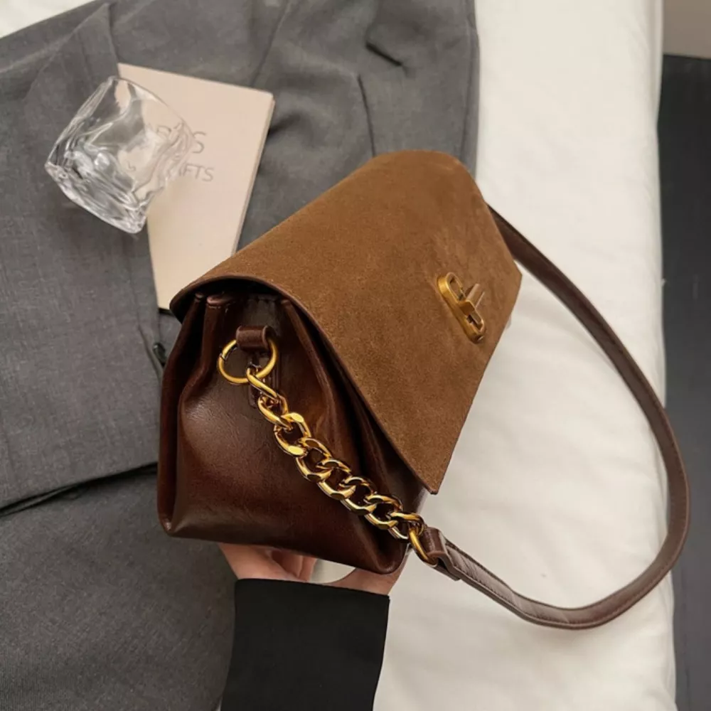 Chain Strap Flap Shoulder Bag, image 5