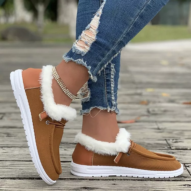 Cozy Plush-Lined Flats Slip-Ons, image 4