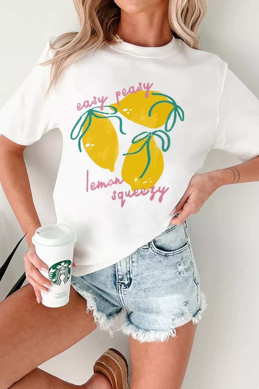 Easy Peasy Lemon Squeezy Graphic Tee, image 2