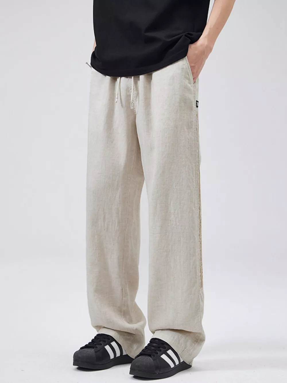Men's Full Size Casual Loose-Fit Drawstring Pants Plus Size, image 6