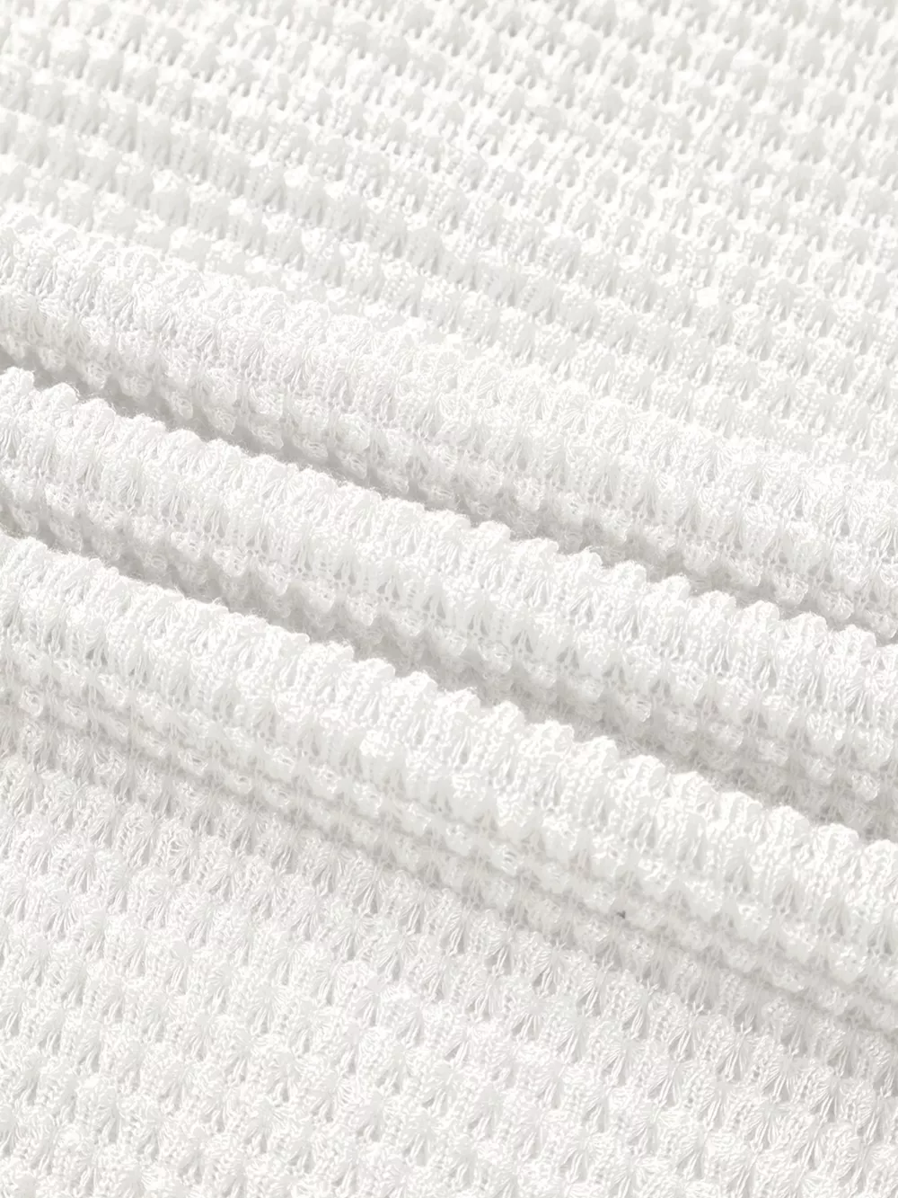 Waffle Knit Button Detail Top, image 5