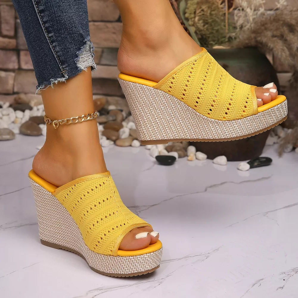 Open Toe Wedge Sandals, image 5
