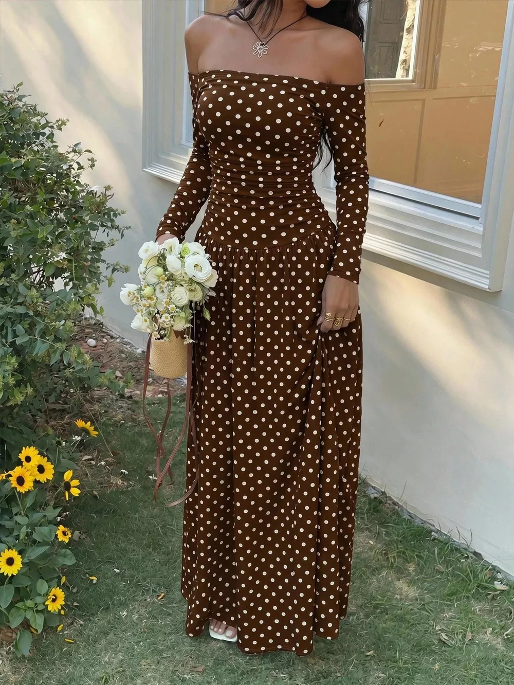 Off-the-Shoulder Maxi Dress, image 20