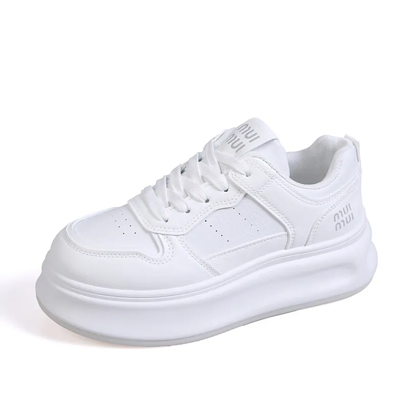 Round Toe Platform Sneakers, image 5