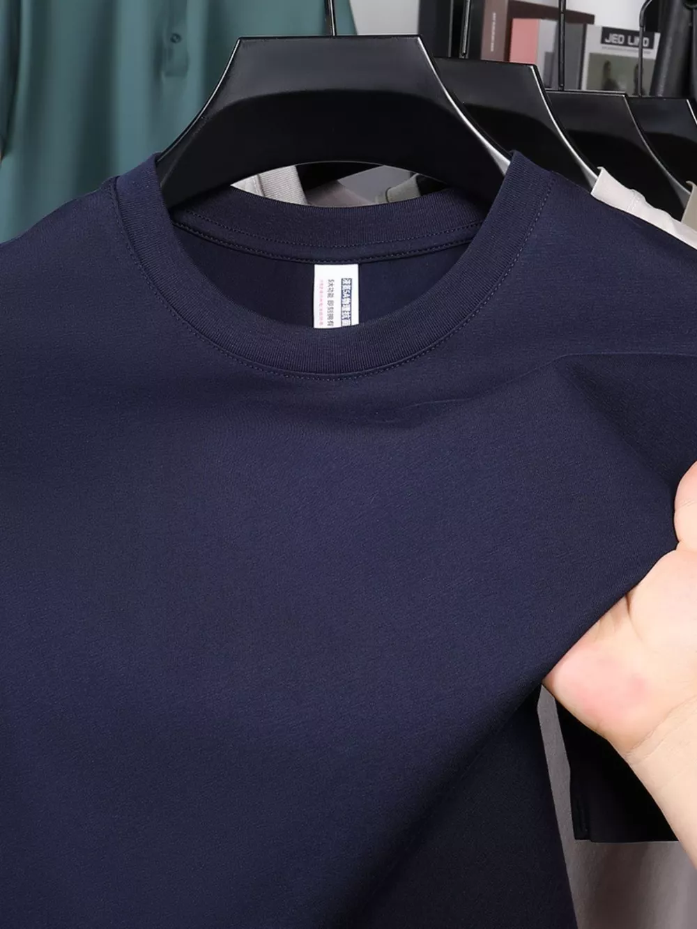 Men's Plus Size Round Neck Half Sleeve T-Shirt, image 8