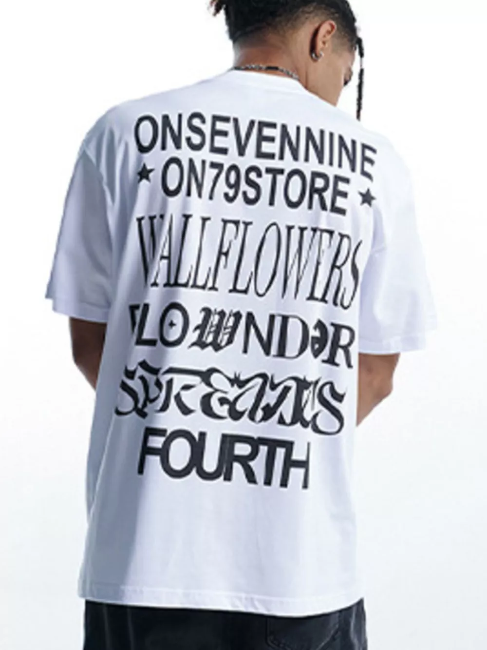 Men's Star Round Neck Relaxed Fit T-Shirt, image 2
