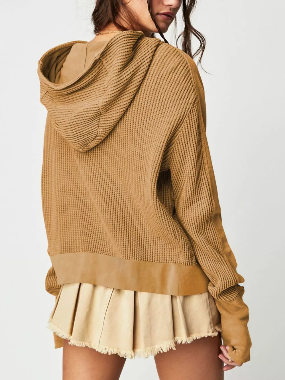 Waffle Knit Zip-Up Jacket, image 7