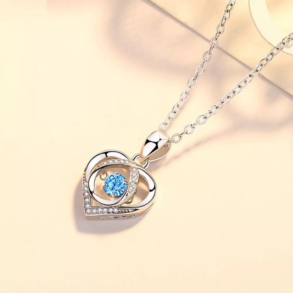 925 Sterling Silver Heart Pendant Necklace, image 2