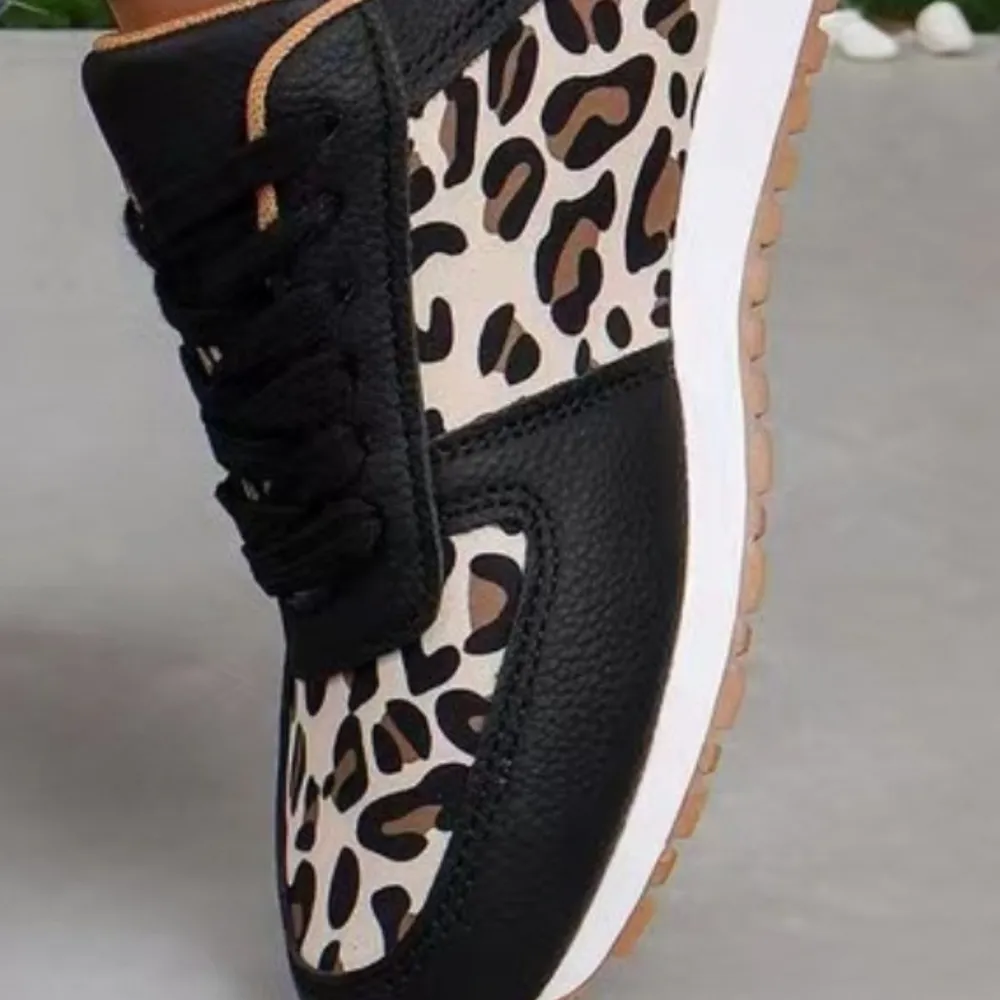 Tied Printed PU Leather Athletic, image 3