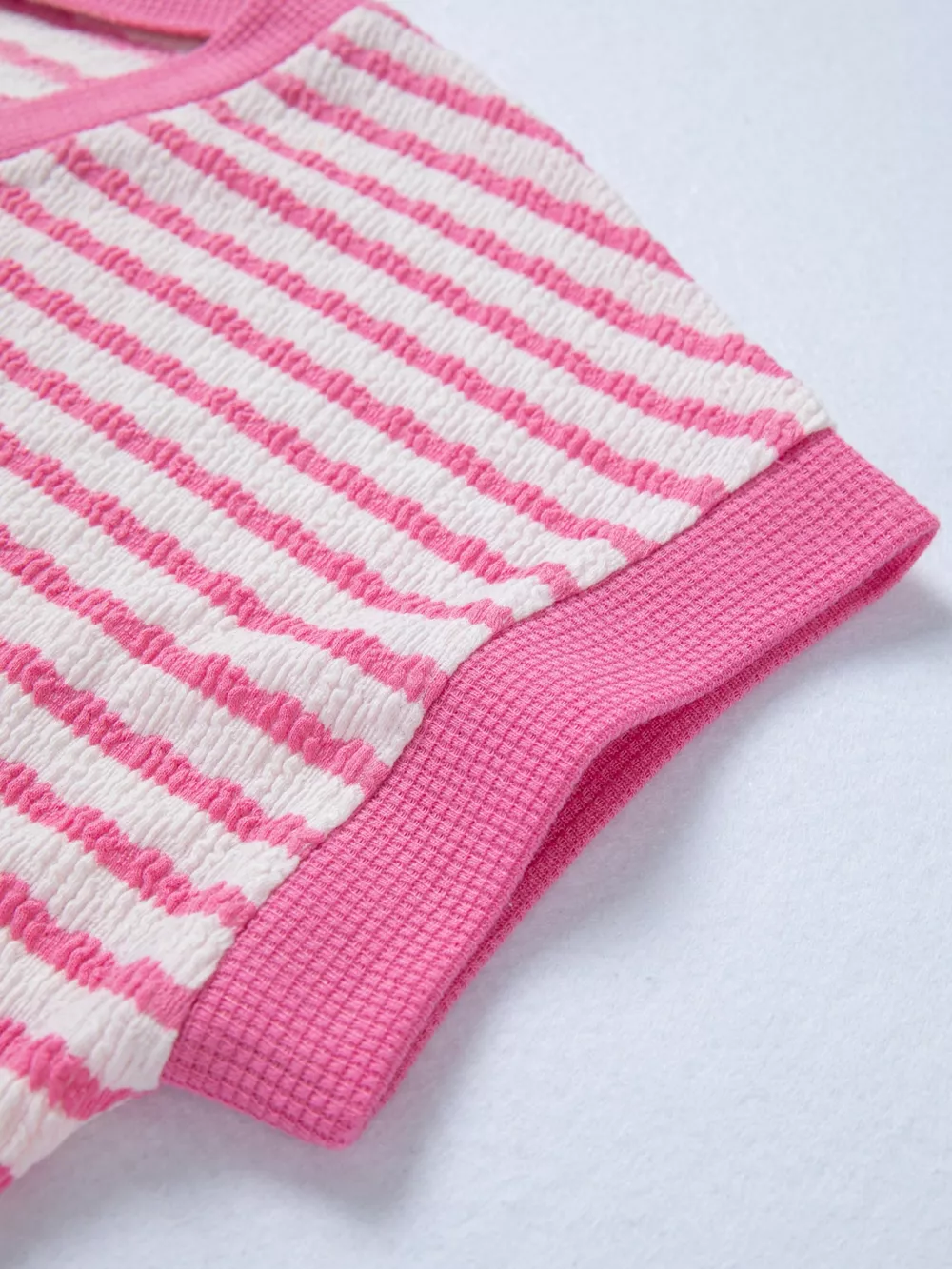 Striped V-Neck Casual T-Shirt, image 5