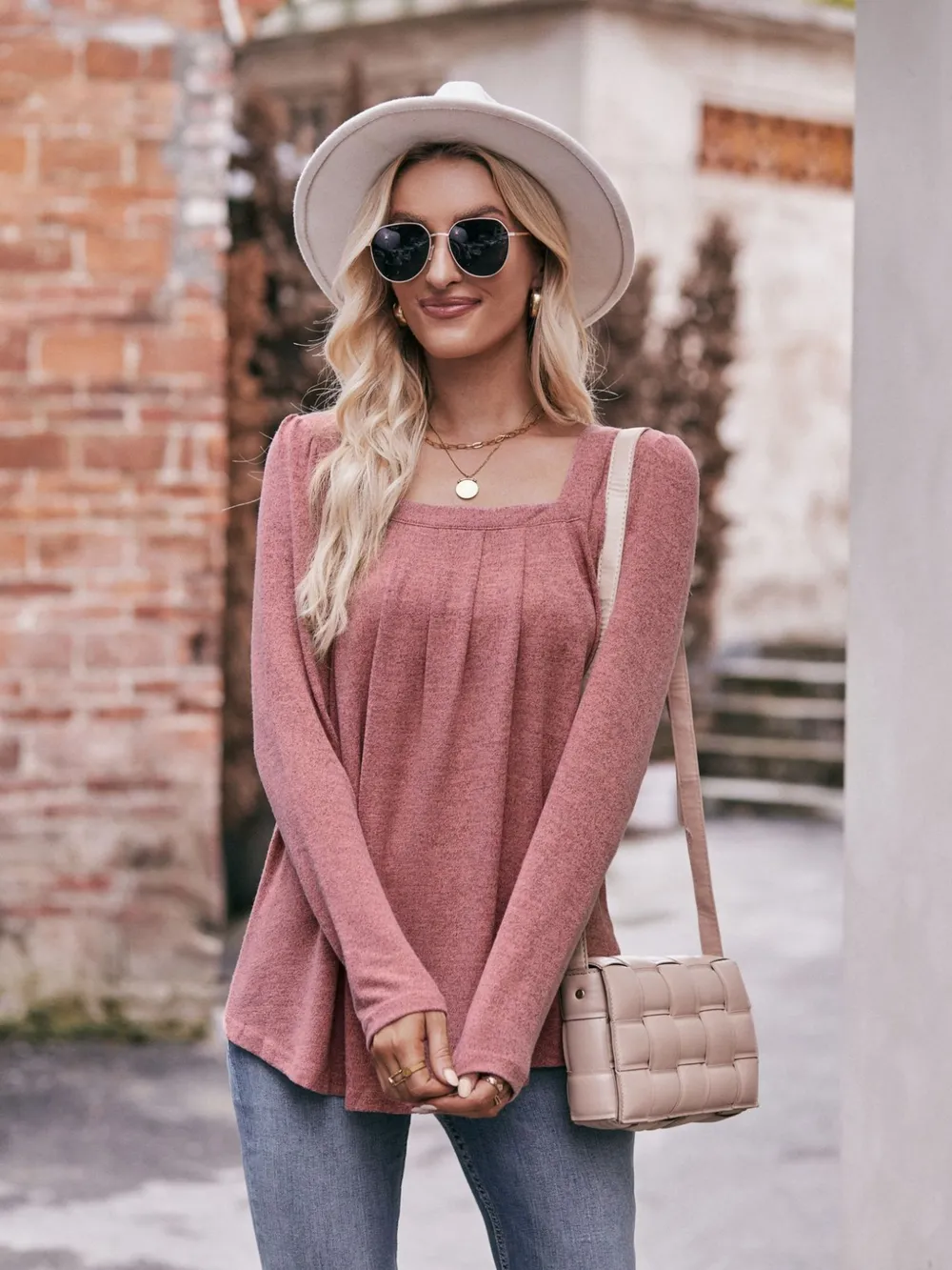 Square Neck Long Sleeve T-Shirt, image 21
