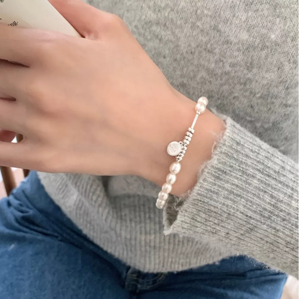 Pearl 925 Sterling Silver Bracelet, image 3
