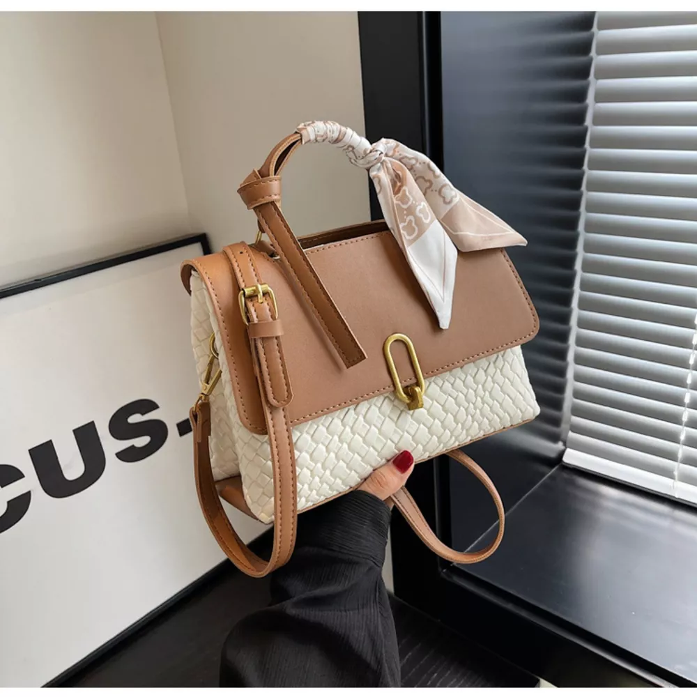 Textured Flap Crossbody Bag, image 7