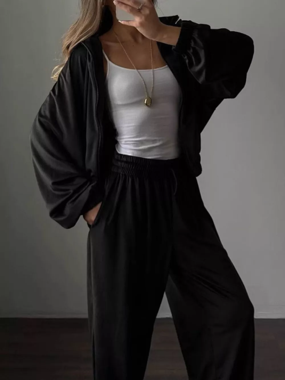 Zip-Up Hoodie and Joggers Set, image 5