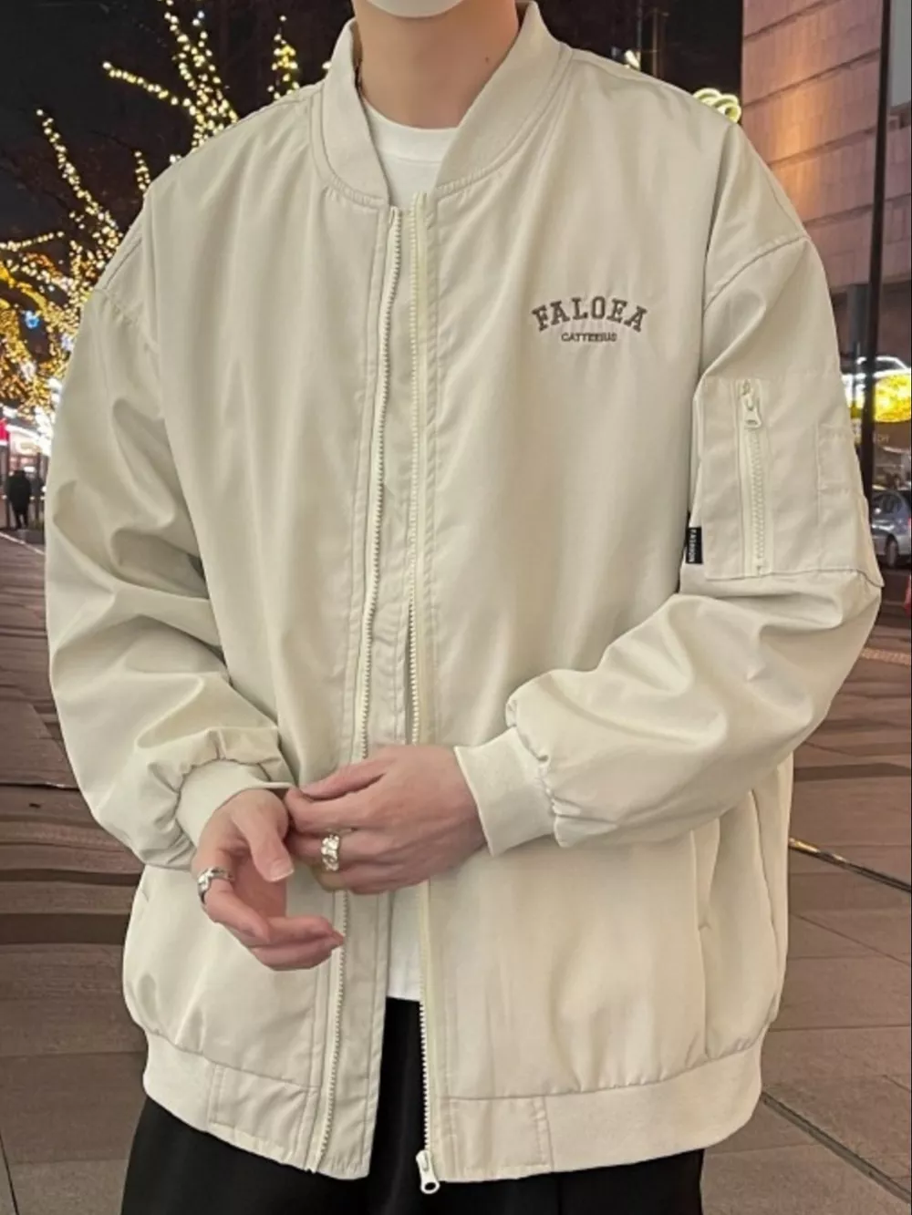Men's Plus Size Casual Lightweight Zip Up Jacket, image 3