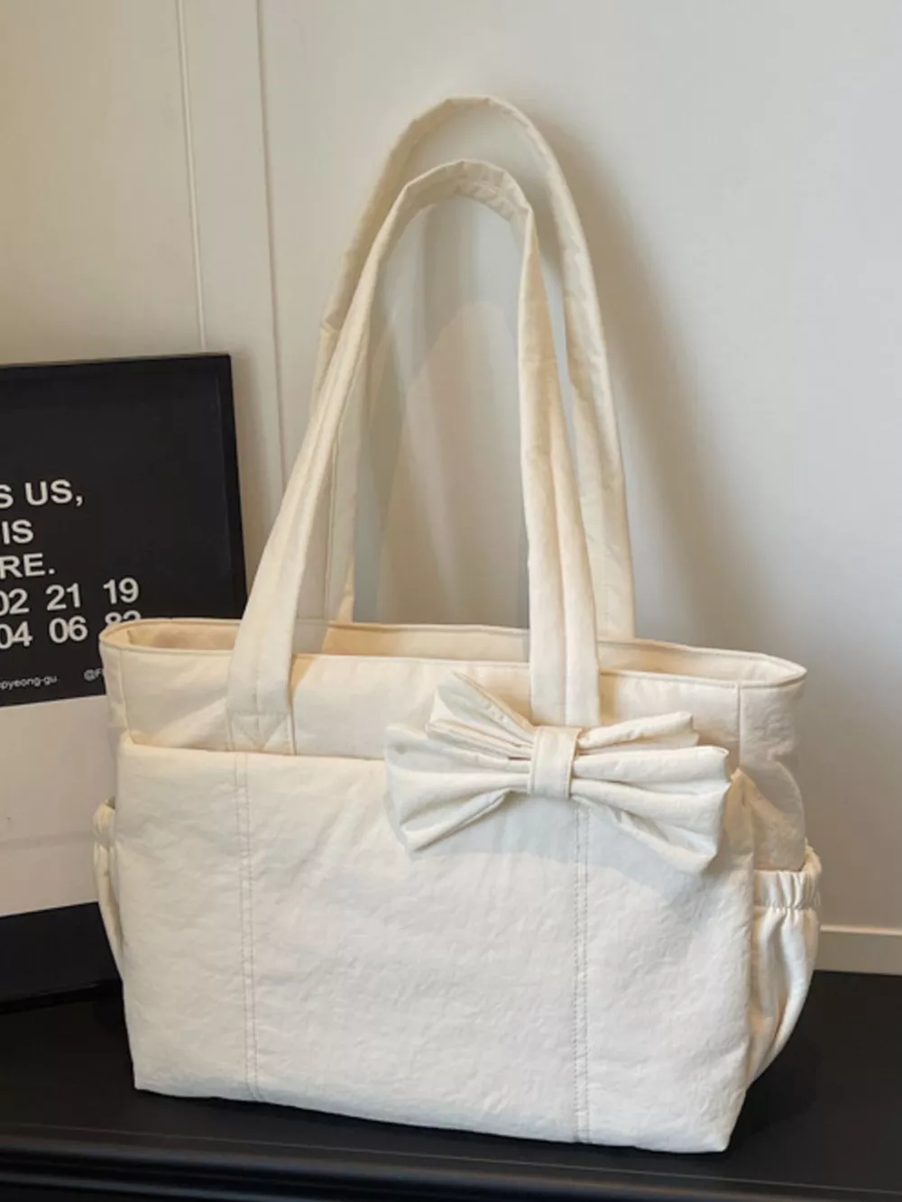 Bow Accent Tote Bag, image 5