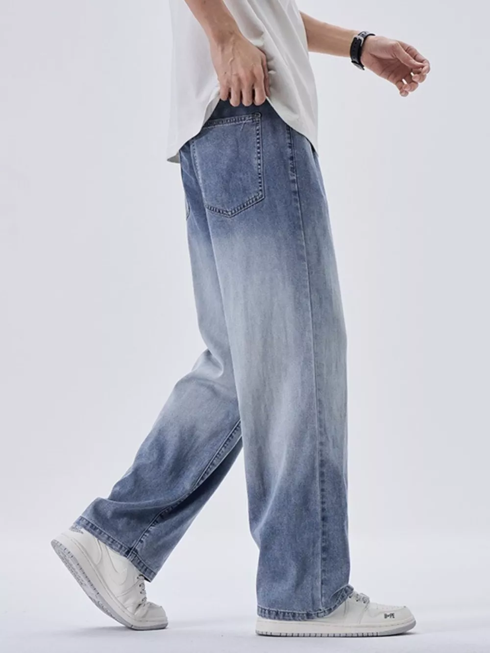 Men's Vintage Washed Straight Fit Pants, image 5
