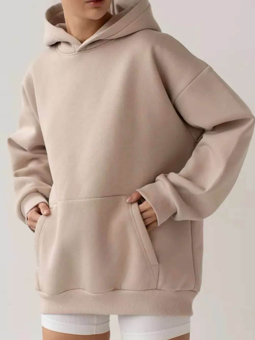 Kangaroo Pocket Long Sleeve Hoodie, image 3