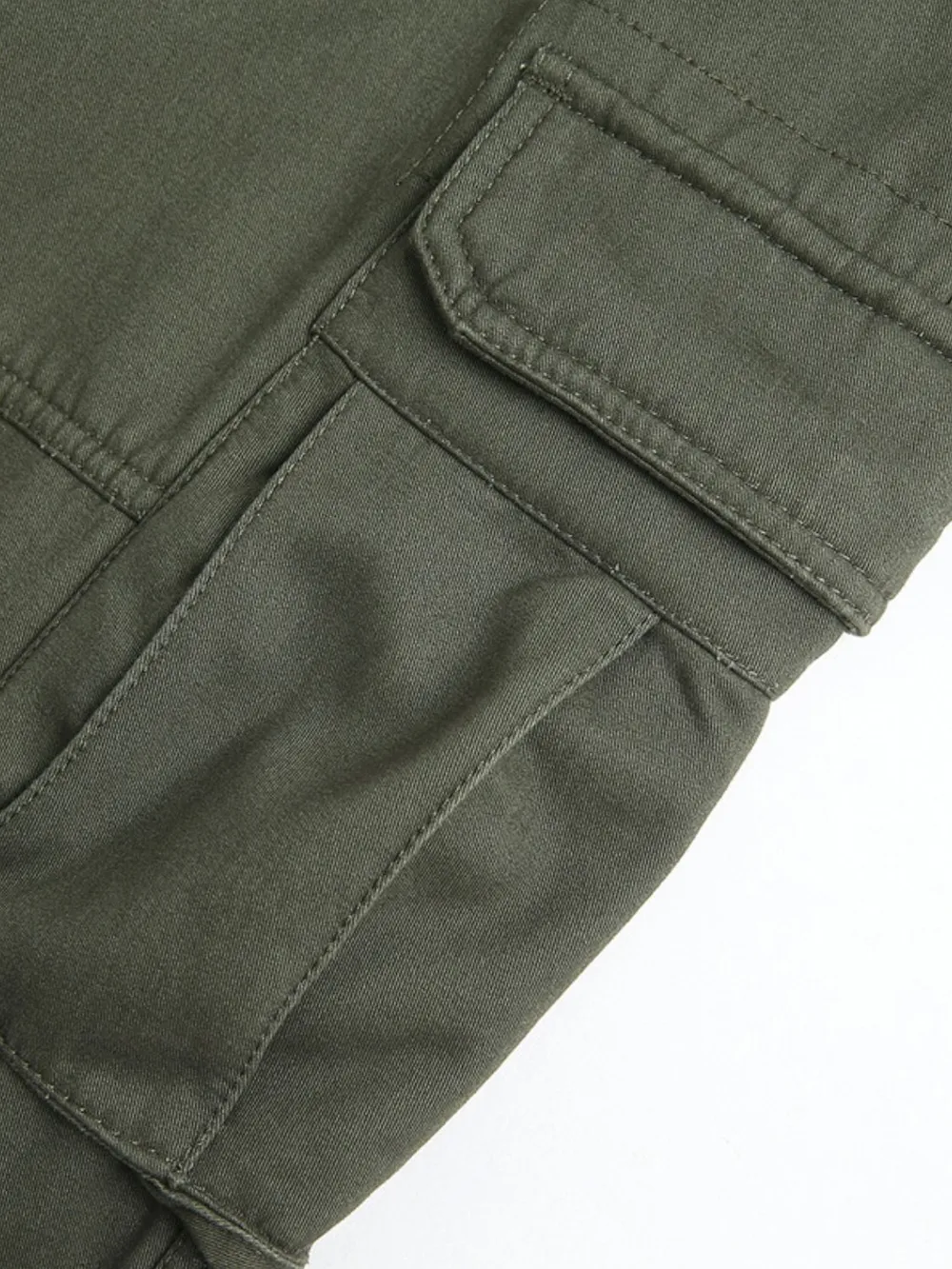 Men's Solid Color Cargo Pants, image 4