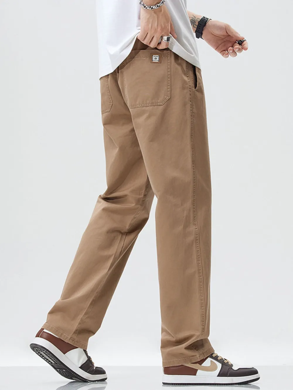 Men's Full Size Wide Leg Casual Pants Plus Size, image 7