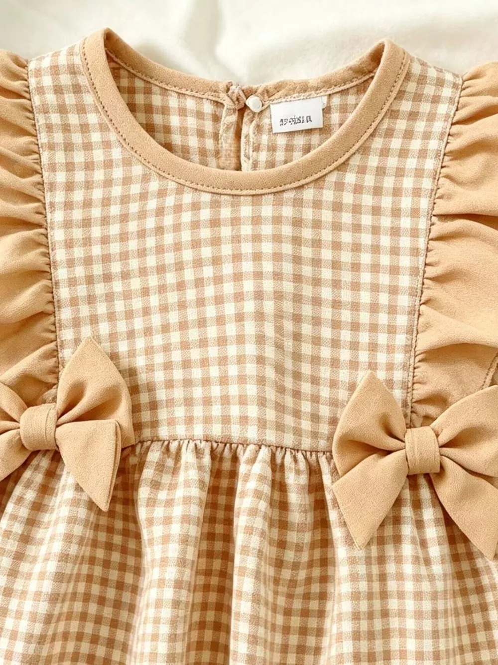 Children's Ruffled Plaid Top and Pants Set, image 9