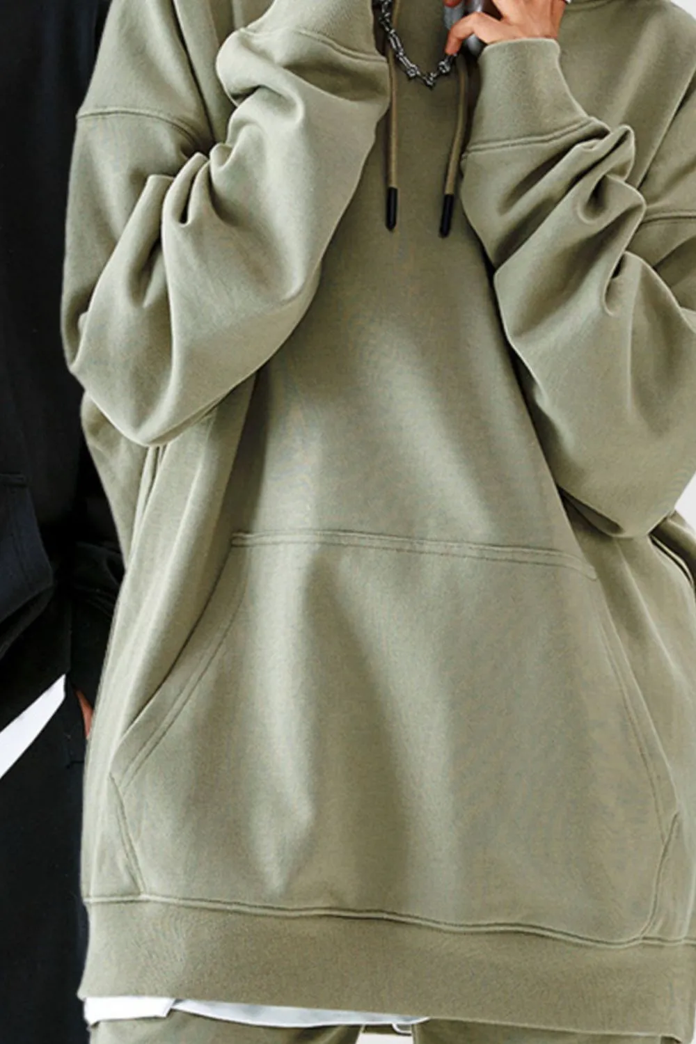 Men's Drawstring Kangaroo Pocket Hoodie, image 5