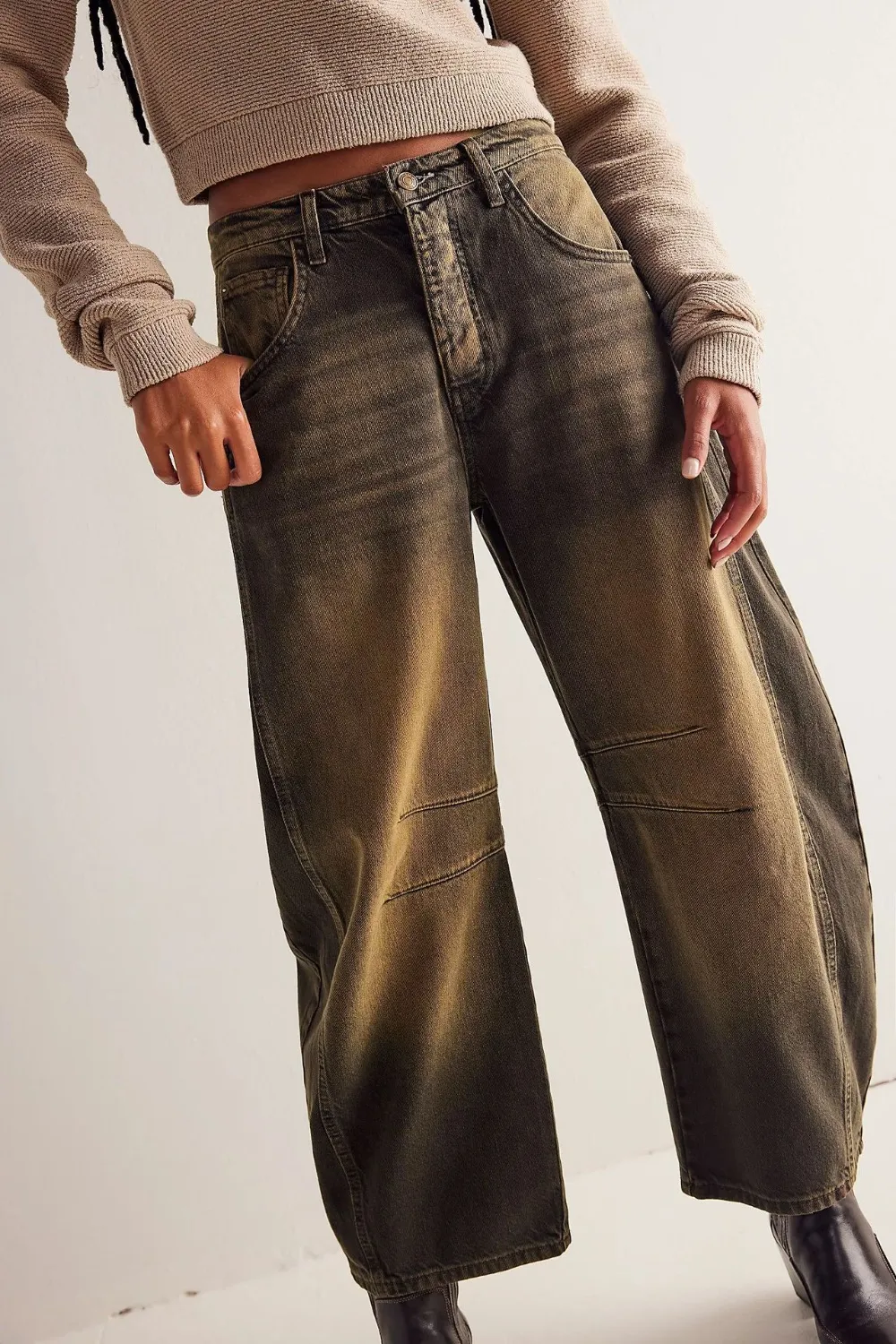 Wide Leg Jeans with Pockets, image 7