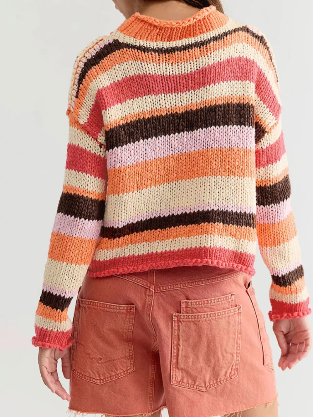Chunky Knit Striped Sweater, image 12