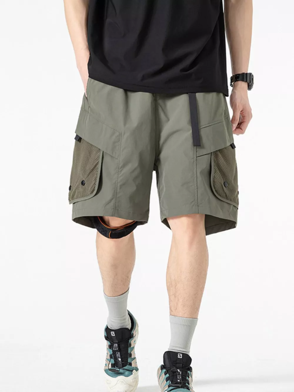 Men's Multi-Pocket Quick-Dry Cargo Shorts, image 9