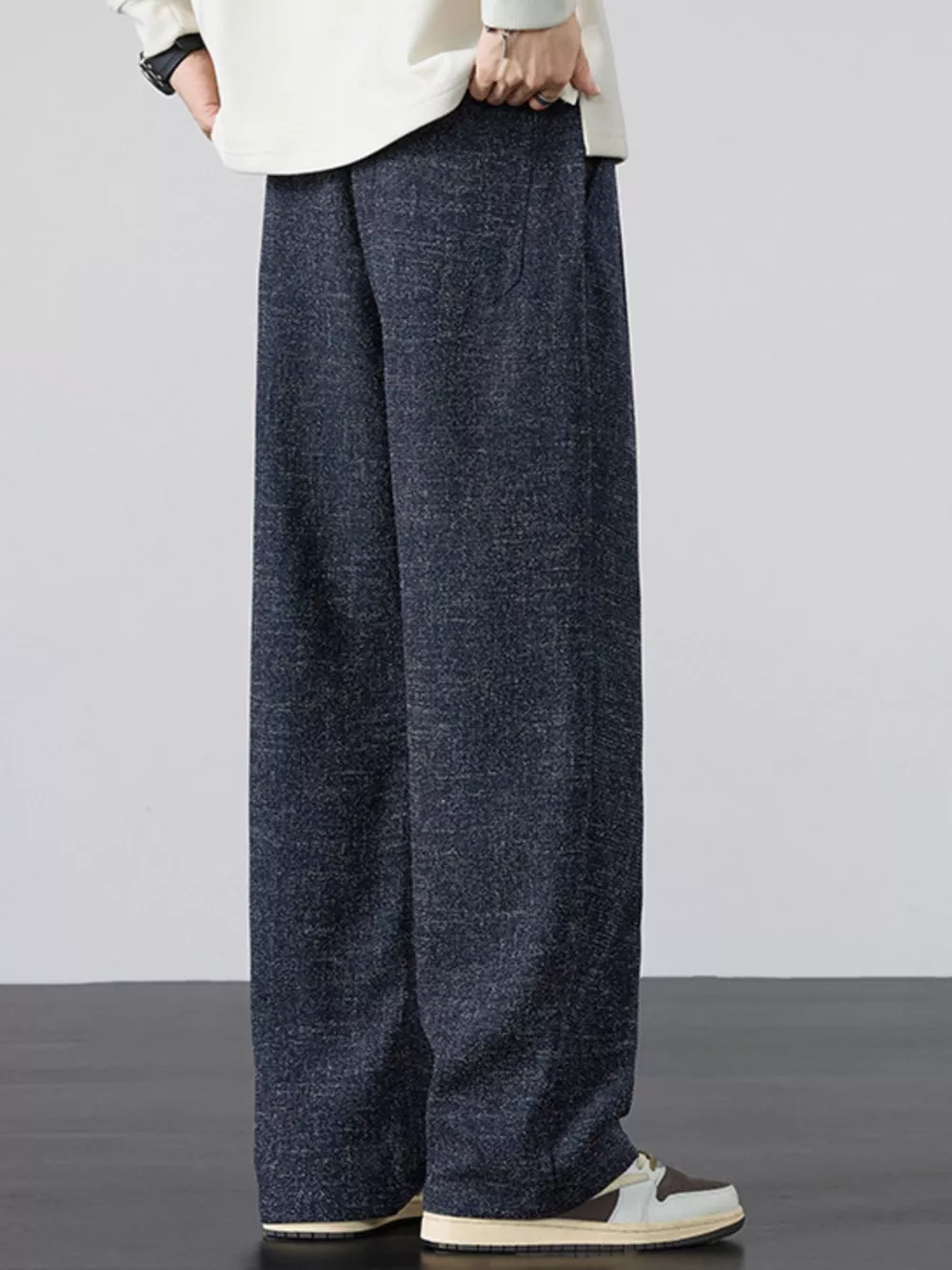 Men's Plus Size Casual Wide Leg Pants, image 9