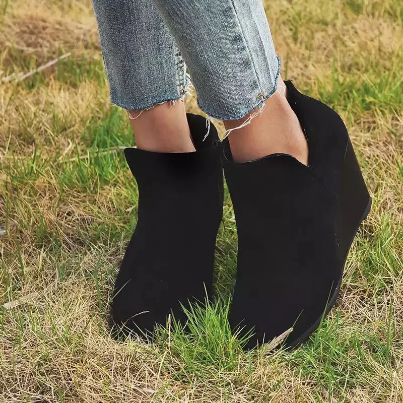 High Heel Ankle Boots with Side Zip, image 6