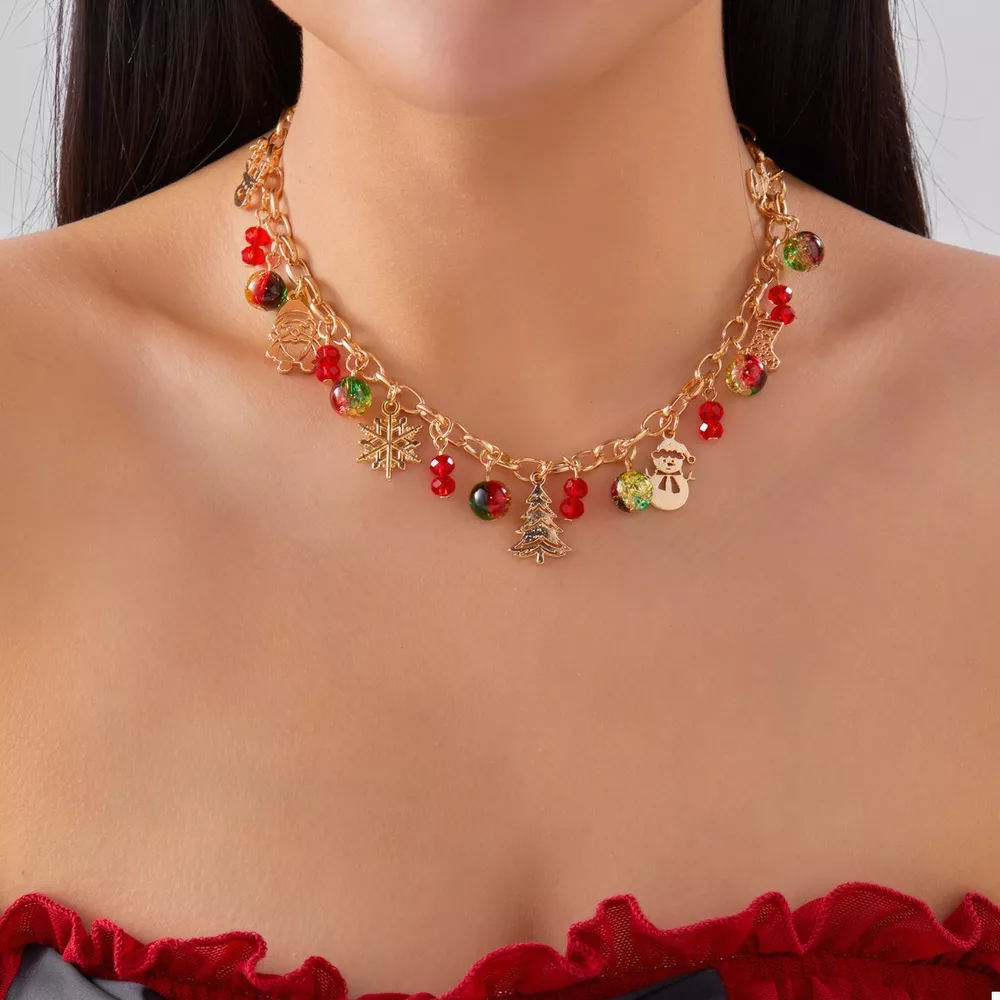 Christmas Themed Charm Necklace